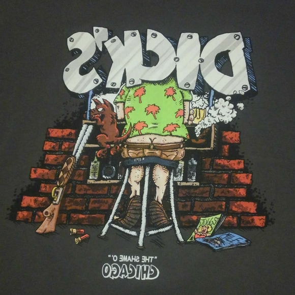 DICK's π₯ Last Resort πΊ Vintage Shirt 2XL XXL Chicago Bar Dive Bar Tee 90s - Picture 4 of 9